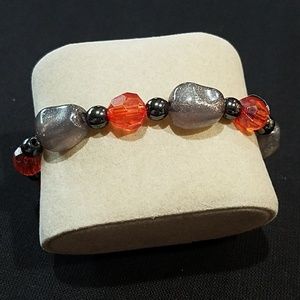 Original Handmade Acrylic & Glass Bead Bracelet